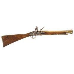 Dublin 1800 Nock Marked East India Company Brass Barrel Flintlock Blunderbuss