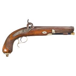 Massive W. Wurfflein Philadelphia Percussion Large Bore Pistol