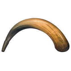 Large Powder Horn with Federal Period Scrimshaw