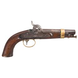 U.S. Navy Ames Contract Model 1842 Percussion Navy Pistol