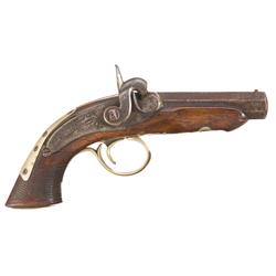 Rare Bitterlich & Co. Nashville, Tenn. Marked Percussion Derringer Pistol