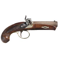 Fine Engraved and Silver Inlaid R.P. Bruff New York Derringer Pistol