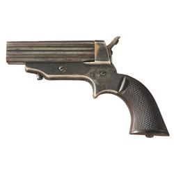Sharps Model 1A Four Barrel Pepperbox Pistol with Inscription