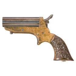 Inscribed Sharps Model 1A Four Barrel Pistol
