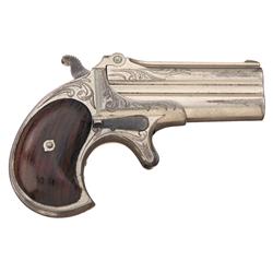 Factory Engraved Remington Model 2 Type I Over/Under Derringer