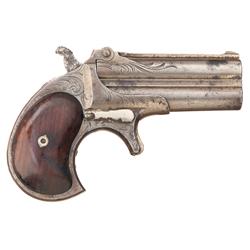 Factory Engraved Remington Over/Under Double Barrel Derringer
