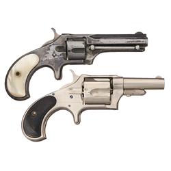 Two Antique Remington Revolvers -A) Early Production Remington-Smoot New Model Number One Revolver w