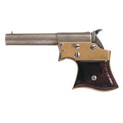 Scarce Early Production Brass Frame, Blued Barrel Remington Vest Pocket Pistol in .30 Caliber