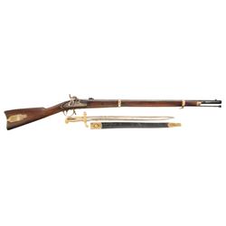 U.S. Civil War Model 1863 Remington Zouave Percussion Rifle with Bayonet