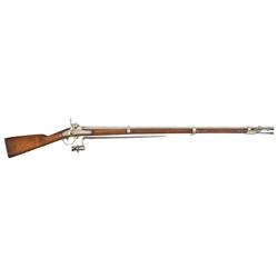 Fine U.S. Harpers Ferry Model 1842 Percussion Musket Dated 1847 (Mexican American War Era) with Bayo