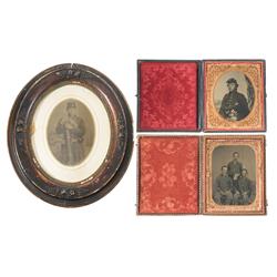 Three Civil War Era Tintypes