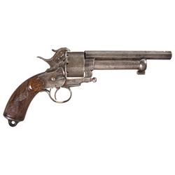 Rare French Pinfire/Percussion LeMat Patent Marked J.F. Gouery Canat Grapeshot Revolver