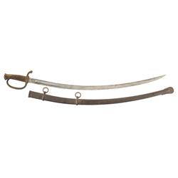 Ames Civil War U.S. Model 1840 Light Artillery Saber with Original Scabbard