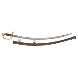 Ames U.S. Model 1840 Light Artillery Saber with Scabbard