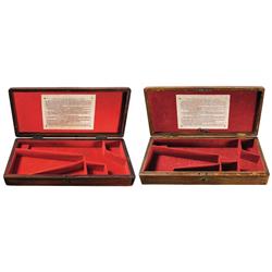 Two Reproduction Colt Dragoon Percussion Revolver Cases