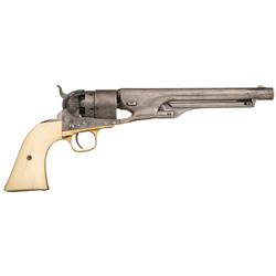 Colt Model 1860 Army Percussion Revolver with Ivory Grip