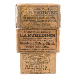 Three Packs of Antique Revolver Cartridges