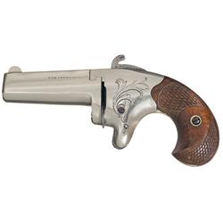 Extremely Rare AM. Sterling Marked Solid Sterling Silver Colt Second Model Derringer Pistol