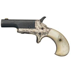 Factory Engraved Colt Third Model Deringer with Pearl Grips