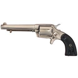 Very Fine Etched Panel Colt New Police Cop and Thug  Revolver with Factory Letter