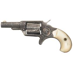 Factory Engraved Colt First Model New Line .32 Caliber Revolver with Pearl Grips