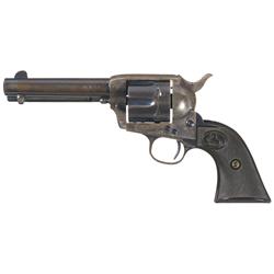 Historical Colt Single Action Army Revolver Associated with Legendary Oklahoma Lawman William "Bill"