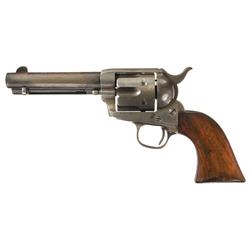 Desirable Acid Etched Panel Black Powder Colt Frontier Six Shooter Single Action Army Revolver with 