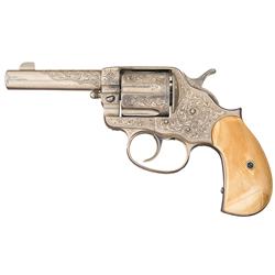 Magnificent Gustave Young Factory Engraved, J.P. Lower Shipped Colt Model 1878 Sheriff Model Double 