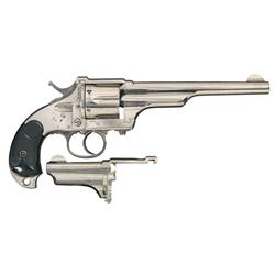 Excellent Merwin Hulbert & Co. 3rd Model Pocket Army Double Action revolver with Extra Barrel