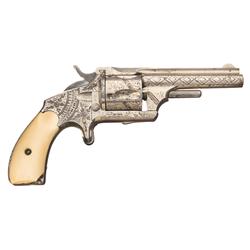 Factory Engraved Merwin Hulbert & Company Single Action Pocket Revolver with Ivory Grips