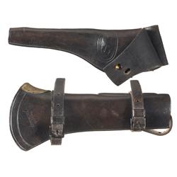 Excellent Indian War U.S. Rock Island Arsenal Cavalry Trapdoor Carbine Boot and a U.S. Lanz, Owen an