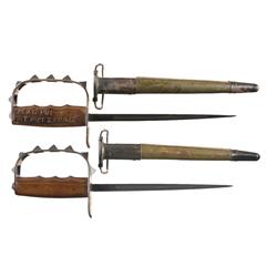 Two WWI L.F.&C U.S. Model 1917 Trench Knives
