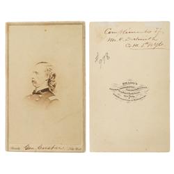 Carte de Visite of General George Armstrong Custer