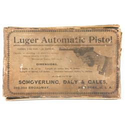 Rare Original Luger Model 1900 Automatic Pistol Picture Box