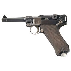 Rare K Date Mauser Luger Pistol with Original Holster and Matching Magazine