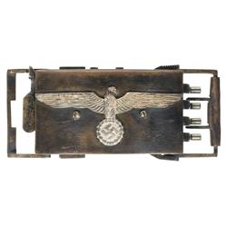 Rare and Unique Nazi Eagle Belt Buckle Multi-Shot Pistol