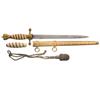 Image 1 : Outstanding Post-War "Admiral Raeder" Style 2nd Model Naval Presentation Dagger with Scabbard and Po