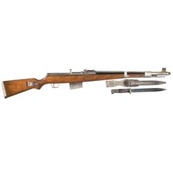 Very Rare Early Walther G41(W) Push Button Release Mechanism Semi-Automatic Rifle with Bayonet and S