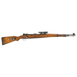 WWII Nazi Model 98 Bolt Action Rifle with ZF-41 Sniper Scope