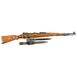 Excellent Late WWII "CE" German 98 Bolt Action Rifle with Bayonet and Scabbard