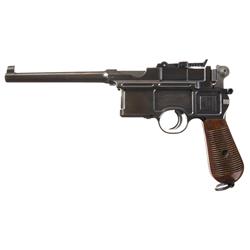 Rare Six Shot Variation 1896 Mauser Cone Hammer Broomhandle Semi-Automatic Pistol