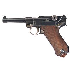 Excellent DWM Model 1920 Luger Pistol with Commercial Holster