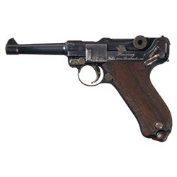 DWM Model 1908 Commercial Luger Pistol with Inscription