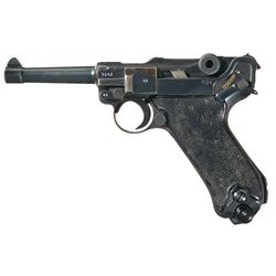 WWII Mauser "BYF" Code "42" Date P.08 Luger Pistol