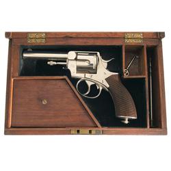 Excellent Cased Webley & Scott Royal Irish Constabulary Double Action Revolver with Cogswell & Harri