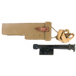 WWII Japanese Sniper 4x Scope With Carrying Case and Strap