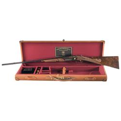 Rare Special Order Cased Engraved Gold Inlaid Exhibition Grade Connecticut Shotgun Manufacturing Co.