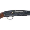 Image 3 : Custom Engraved Gold Inlaid Winchester Model 42 Slide Action Shotgun