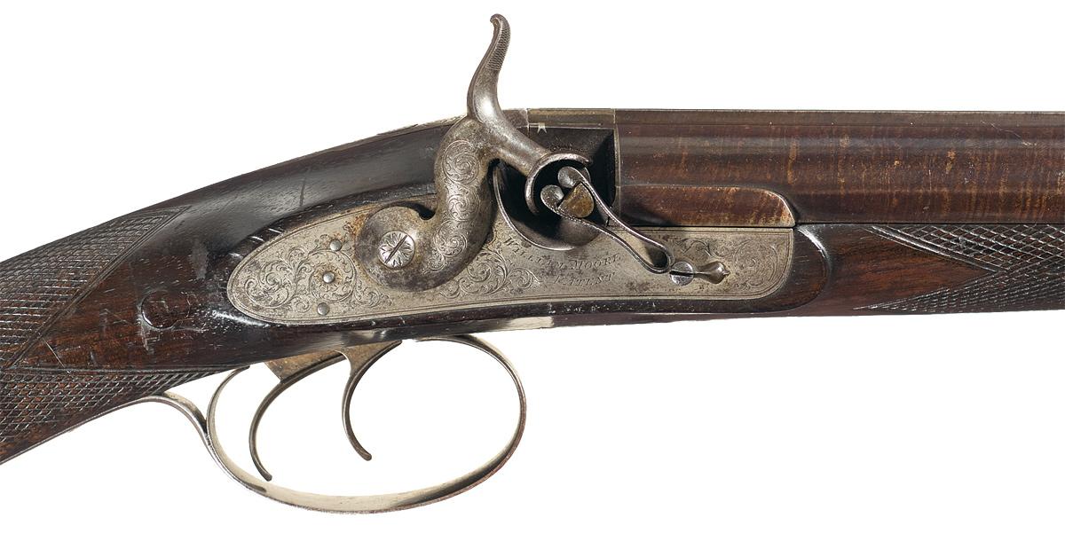 William Moore Tube Lock Double Barrel Hammer Shotgun