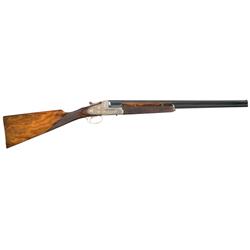 Extraordinary Custom Roy Vail Signed Engraved Gold Inlaid Liege Proofed 410 Superposed Shotgun